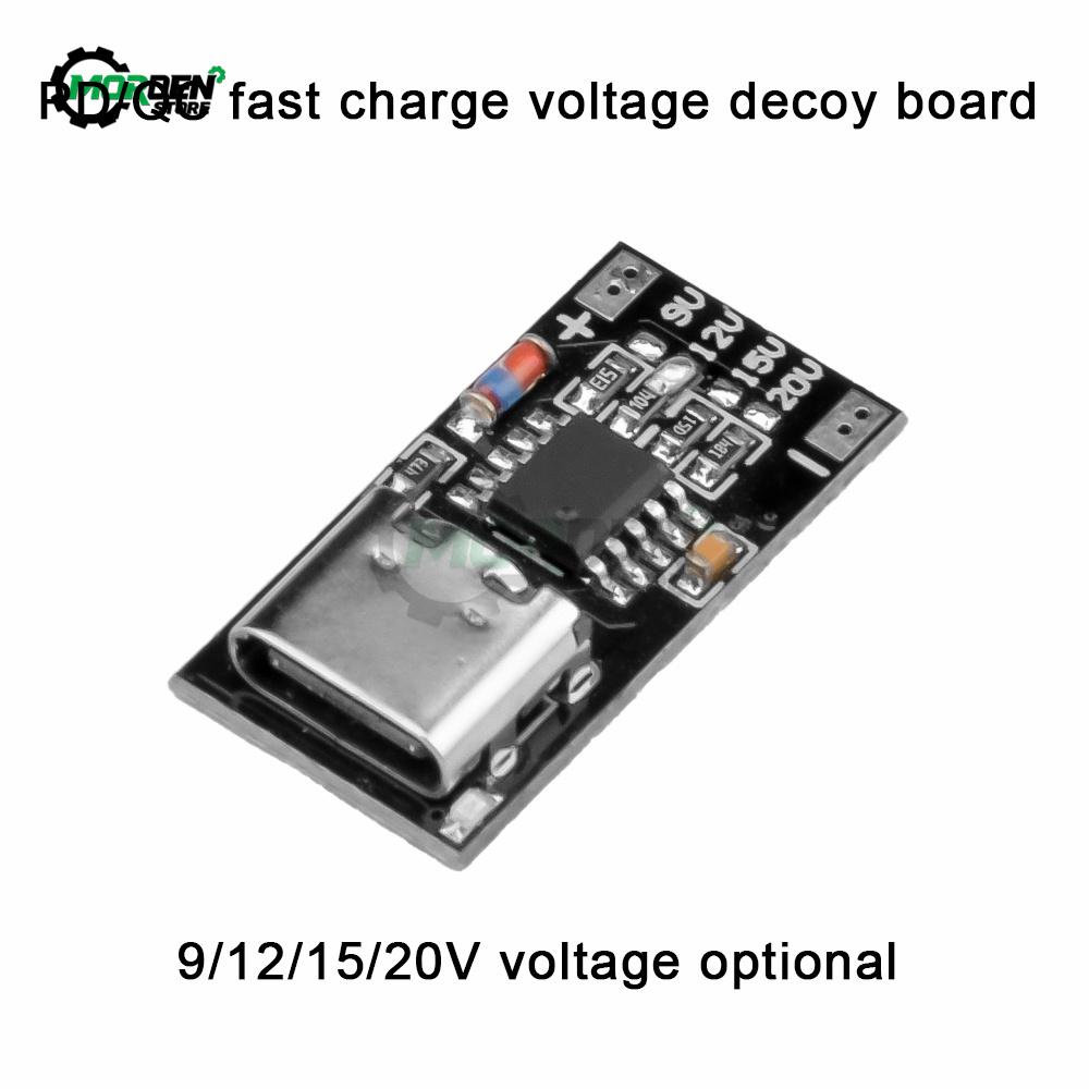 Модуль-заглушка PD/QC для быстрой зарядки USB, повышающий модуль Type-c, стабилизированный модуль питания для аксессуаров электроинструмента
