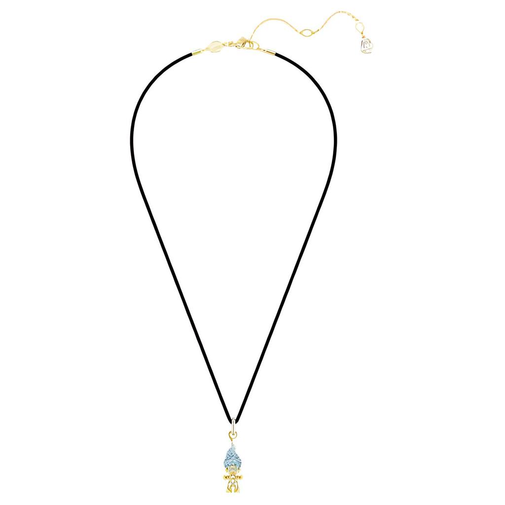 Swarovski Good Luck Trolls Hair Fairy Pattern Pendant Necklace Women necklace Blue 5691942