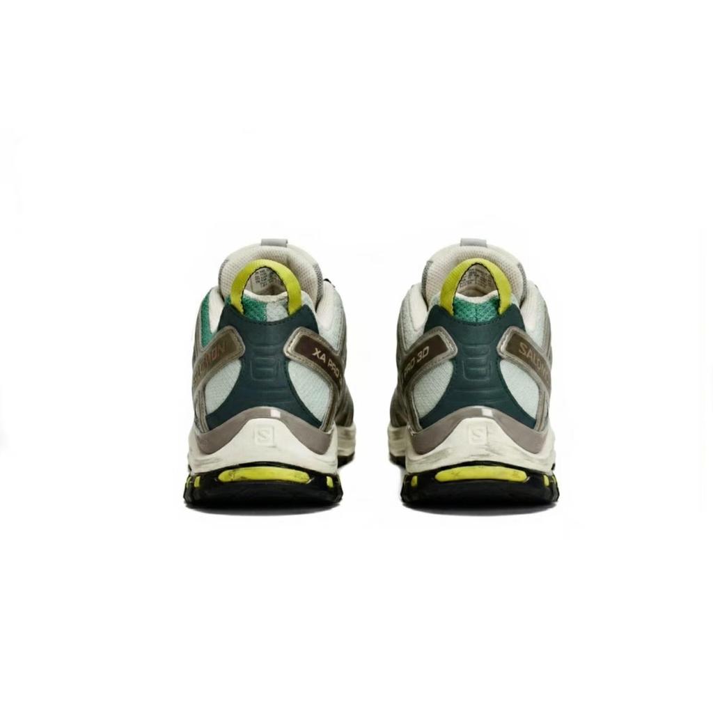 SALOMON XA PRO 3D Сетчатые Низкие Беговые Кроссовки Унисекс Серый Черный Зеленый 412322(Команда1492-)