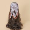 Атласный маленький квадратный шарф 60 см шелковый шарф полосатый шарф с принтом декоративная повязка на голову модный женский шелковый шарф