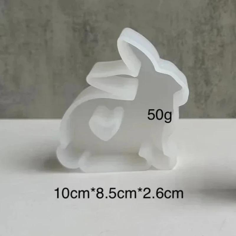 Милая Геометрия Животное Сердце Кролик Силиконовая Декоративная Форма Шоколад Фондант Выпечка Торт Смола Эпоксидная Форма для Свечей Твердая