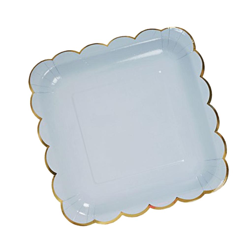 8 шт. Штампованная одноразовая посуда С Днем Рождения Декор для вечеринки Детская свадьба день рождения Одноразовая посуда Бумажная тарелка