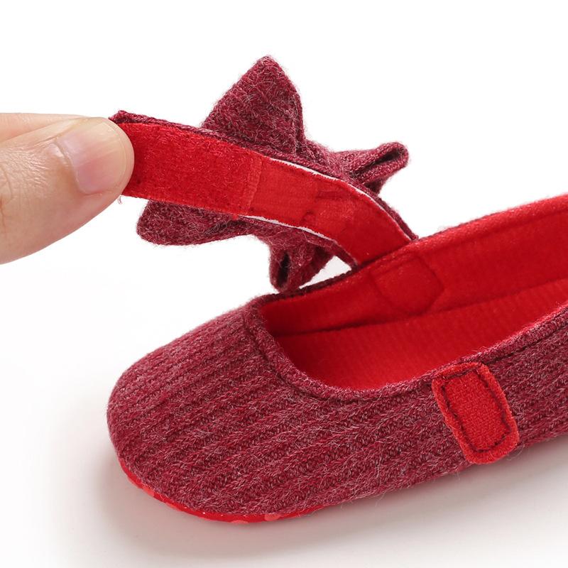 Весенне-осенняя детская обувь для обучения детей 0-1 года, вязаная детская обувь на мягкой подошве, обувь принцессы Versic
