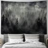 Mysterious Forest Mist Tapestry Art Decor for Bedroom Living Room