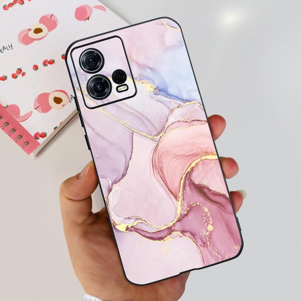 Для Motorola Edge 30 Fusion 30 Neo 30 Pro Edge Plus 2022 Чехол-бампер Любовное сердце Мраморный Динозавр Маска для телефона Мягкий ТПУ Резина Fundas