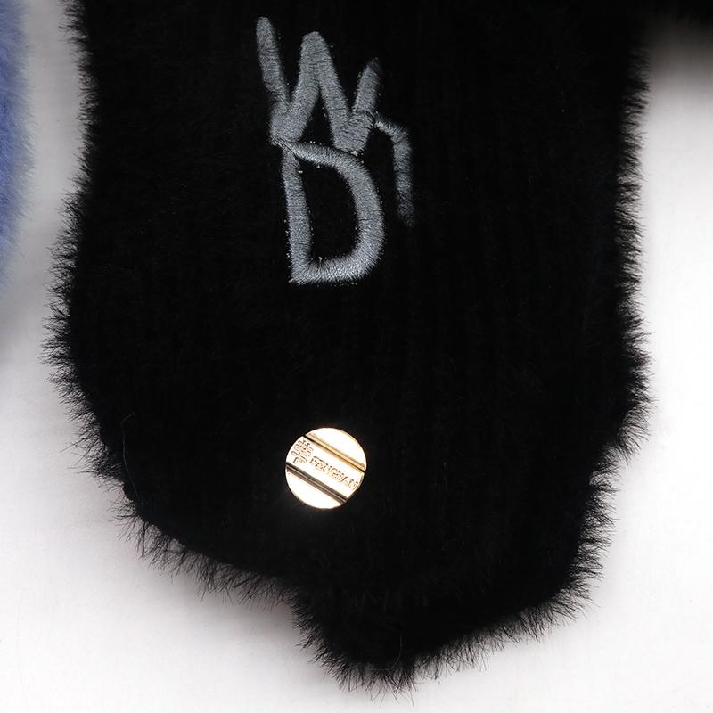 Hat Soft Women Wool Knitted Hat Ski Hat Sets For Female Windproof Winter Outdoor Knit Warm Thick Siamese Scarf Collar Warm Hat Girl Gift