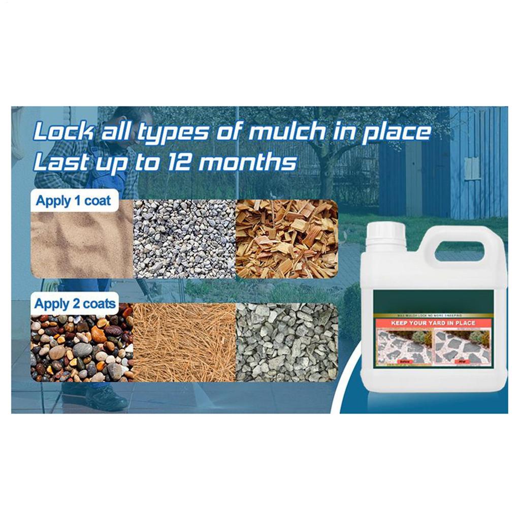 500/1000 мл Клей для гравия Водонепроницаемый Клей-стабилизатор для гравия для подъездной дорожки Прочный связующий для мульчи для гальки Натуральный камень Подъездная дорожка