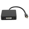 Адаптер 3-в-1 Mini DP to DP DVI HDMI 1080P High Definition Converter Cable для компьютера TVЧерный