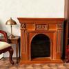 1:12 Мебель для кукольного домика Камин Фото реквизит Украшение Деревянное ручной работы Декоративное