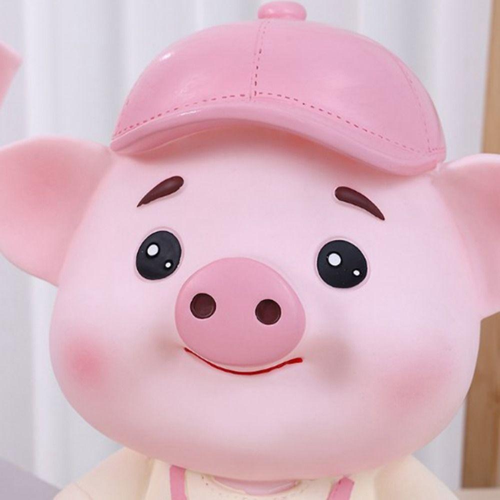 Cartoon Animal Piggy Bank Large Capacity Cartoon Piggy Bank Multi-purpose Pig Savings Can  Indoor