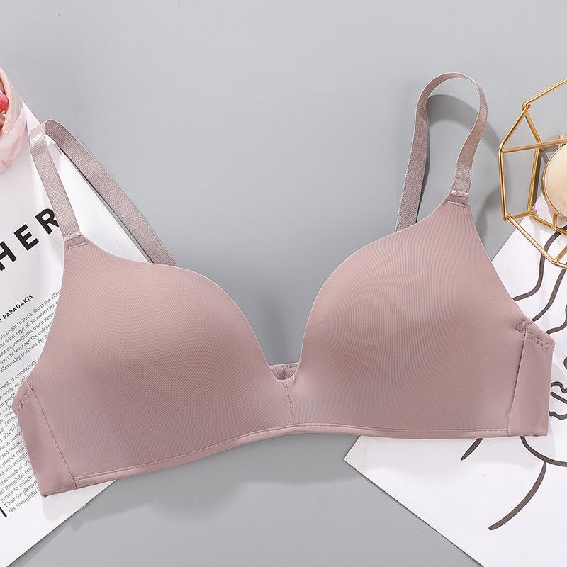 Женский бесшовный бюстгальтер, сексуальное нижнее белье с эффектом пуш-ап без косточек, дышащие тонкие бюстгальтеры для девочек и студентов, 12 цветов