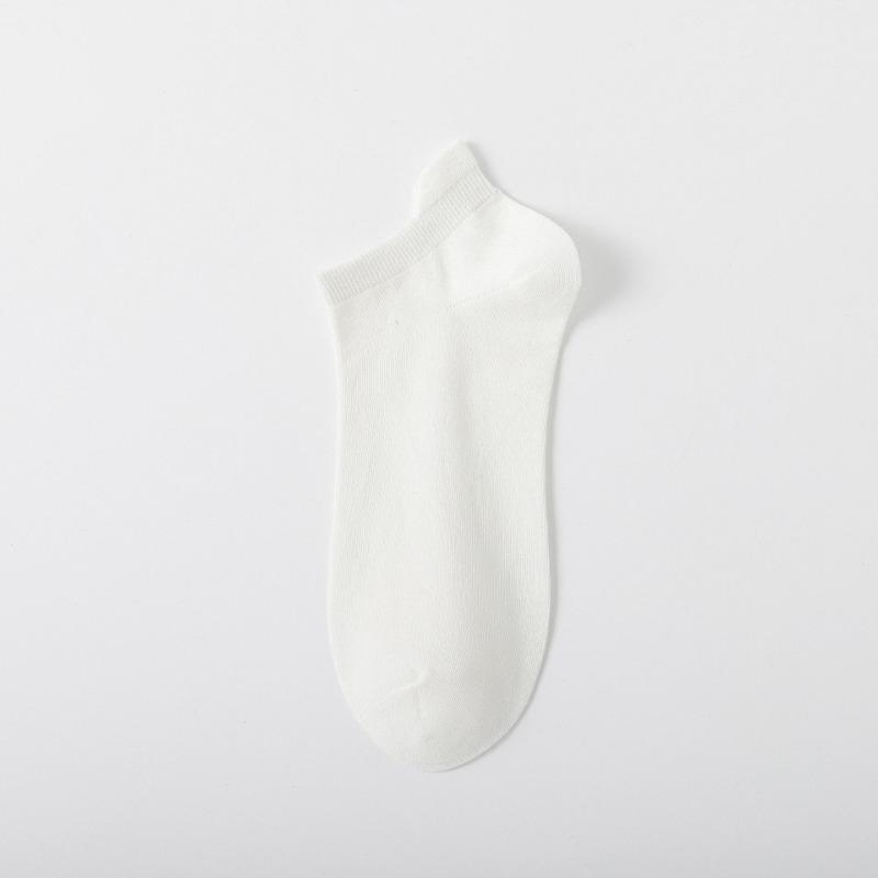 Мужские летние простые и универсальные, не скатывающиеся однотонные носки-лодочки с защитой ушей