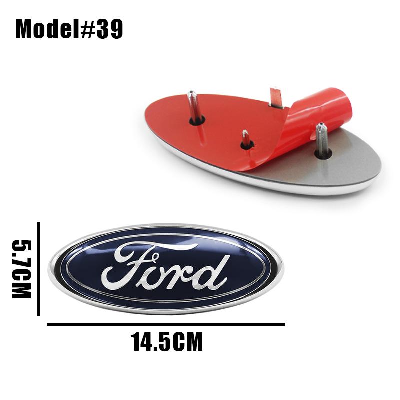 DRZG2 22.3cm 14.5cm Car Styling Logo Front Grille Emblem Rear Trunk Badge Accessories For Ford Mondeo MK2 MK4 F150 F250 F250 GT GT500