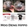 Moo Deng Tiny Baby Hippo Star Thailand Halloween Cute Pygmy Hippo Unisex Men Women Kid T-Shirt Print Short Sleeve Round Neck