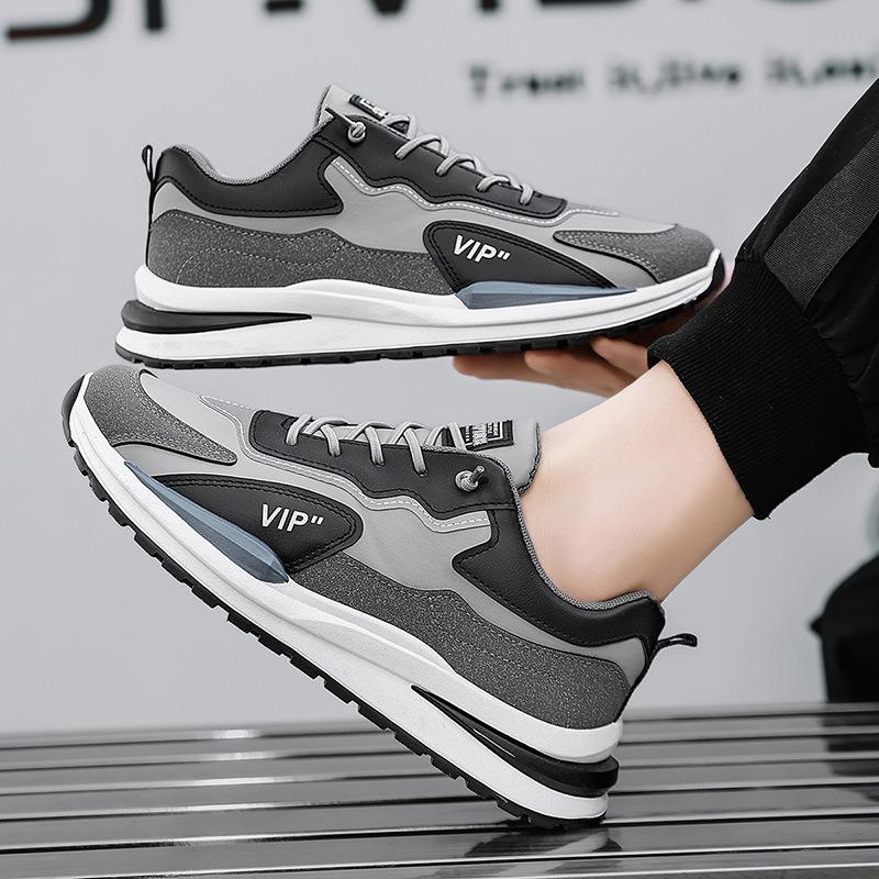 Весна и Осень новая спортивная обувь мужская обувь водонепроницаемая повседневная мужская обувь легкая мягкая подошва студенческая молодежная обувь для бега кожаный верх прилив