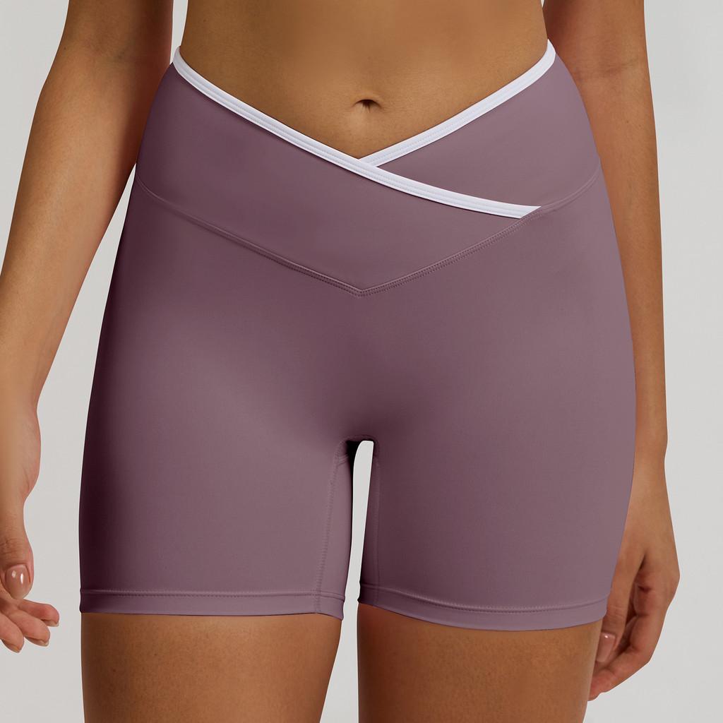 Women High Waist Yoga Shorts With Quick Dry Fabric For Fitness And Running