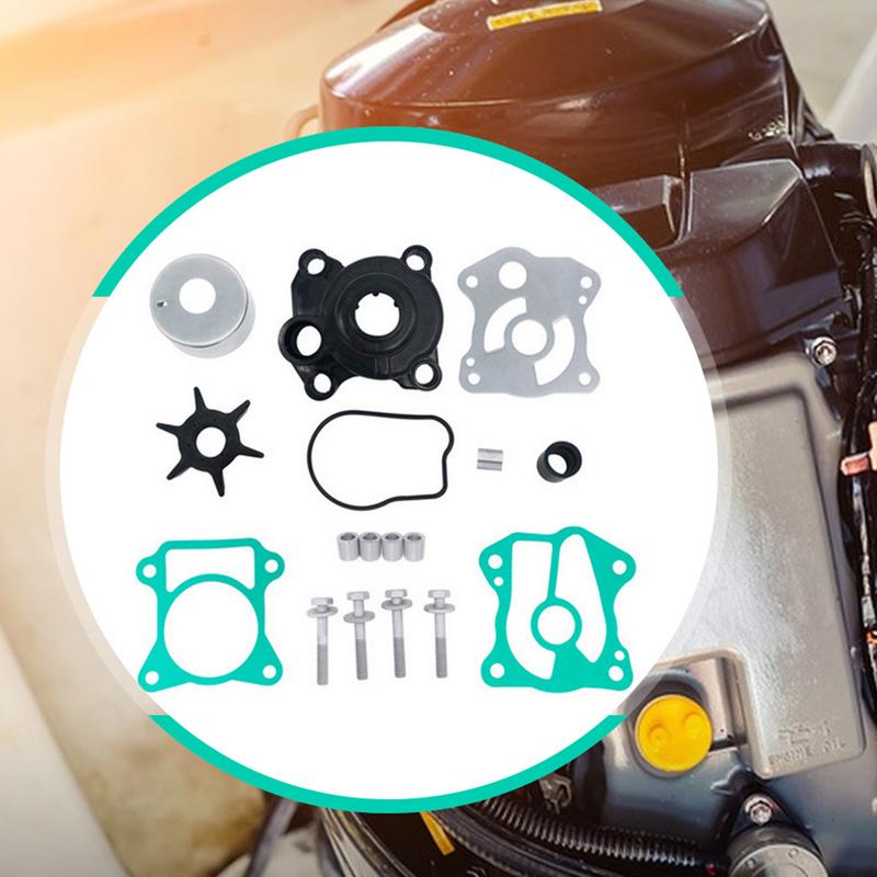 Комплект для замены крыльчатки водяного насоса Детали подвесного мотора Замена крыльчатки водяного насоса для лодки Комплект для обслуживания крыльчатки водяного насоса