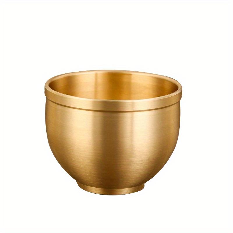 1 Pc Water Cups High-color Value of Pure Copper Small Wine Cups All Brass Traditional High-end Household Tea Cups Water Cups