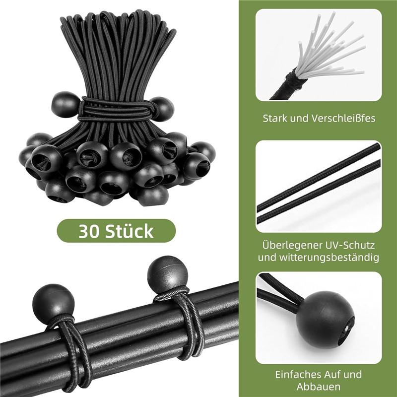Pack of 30 Tarpaulin Bungees Balls Tarp Bungee Cord for Banner Tent Hooks Tarpaulins Holder