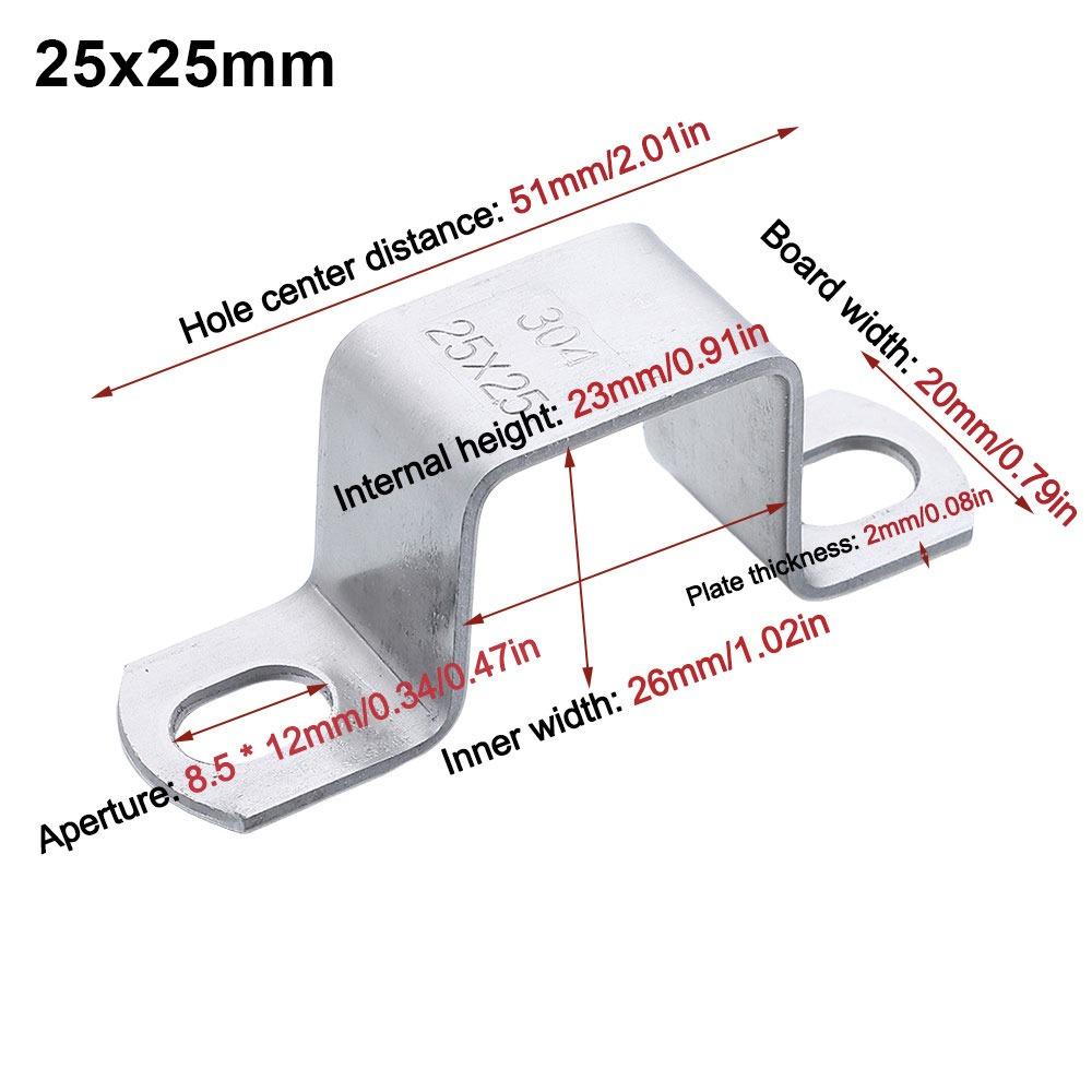 М-образный U-образный квадратный прямоугольник Ом трубка седло зажим для карт горловина обруч хомут для конского шланга трубка