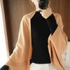 Women's Knitted Poncho Shawl Autumn Winter Knitted Cardigan Soft Warm Knitted Wool Poncho