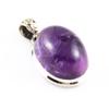 Natural Amethyst Gemstone 925 Solid Sterling Silver Jewelry Pendant 1.3'' B8W26
