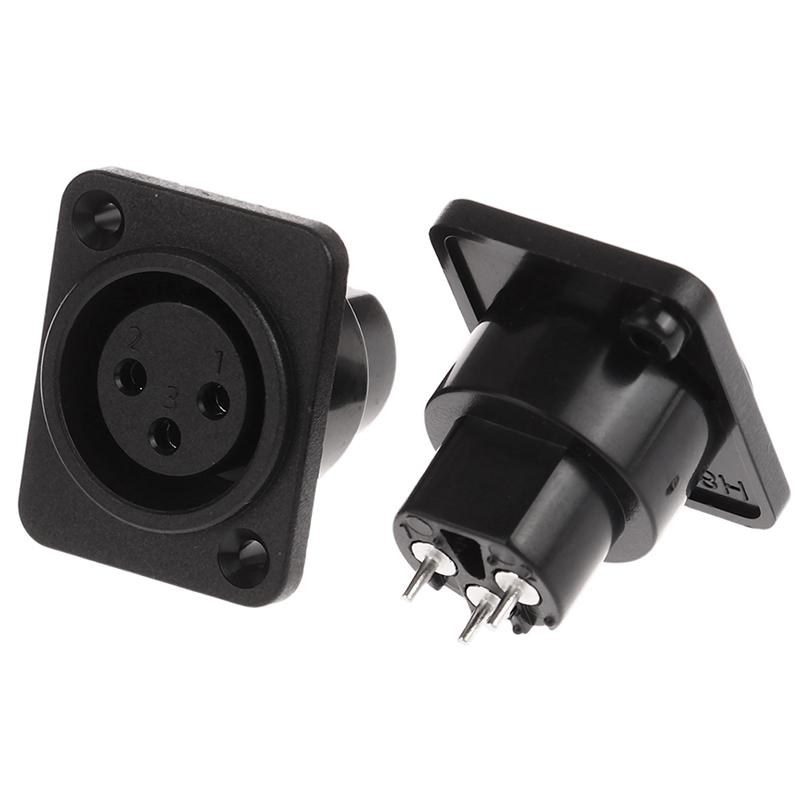 1 шт. Xlr 3-контактный штекерный разъем для панели аудио микрофона