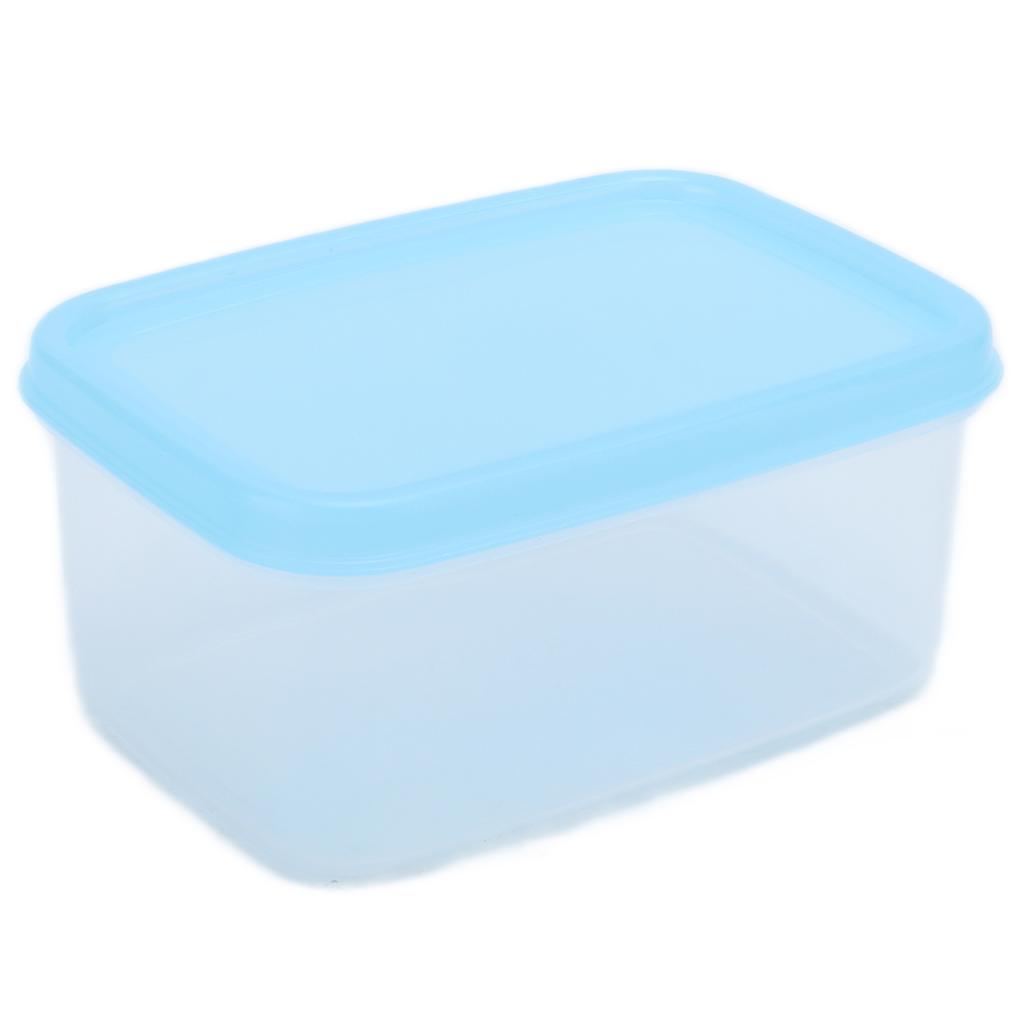 5Pcs Small Food Container Blue Heat Resistant Reusable Mini Airtight Multifunctional Food Box