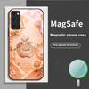 Счастливая и Романтическая Любовь Для Magsafe Samsung S25 S25 Edge S25Ultra S8 9 10 20 S21 Pro 22 Plus S23 FE S24 Ultra Стеклянный Чехол для Телефона