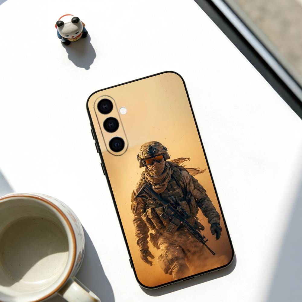 Army special forces Phone Case For Samsung Galaxy A73,A72,A71,A70,A53,A52,A51,Soft Silicone Black Cover