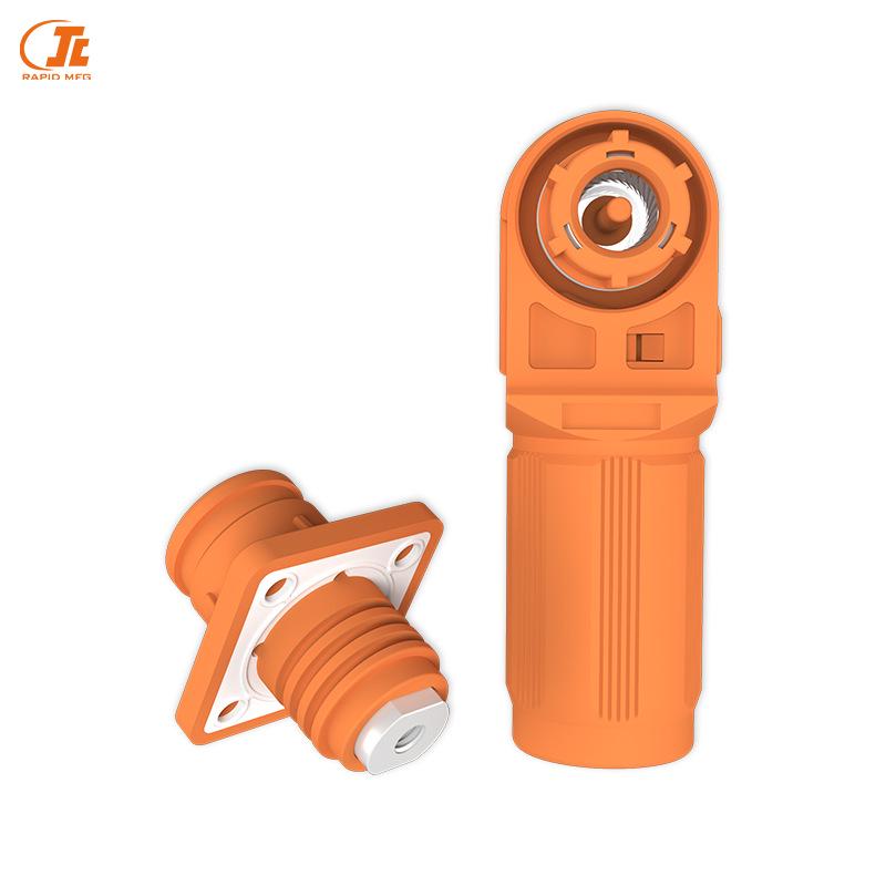 High Voltage Waterproof Energy Storage Quick Connect Terminal (200A/250A/300A) Single Core Elbow Connector