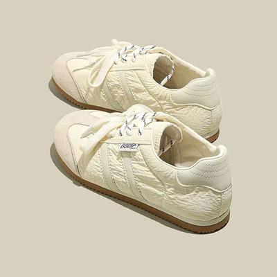 Кожаная ретро женская обувь весна и лето новая плоская белая обувь повседневная спортивная универсальная