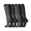 6 Pairs of Sports Pressure Socks Female High Elastic Stockings Compression Socks Shaping Leg Socks Calf Socks