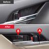Для Toyota Camry 70 XV70 2018-2021 2022 2023 нержавеющая сталь автомобильная внутренняя дверная чаша отделка рамка крышка чехол наклейки украшения аксессуары