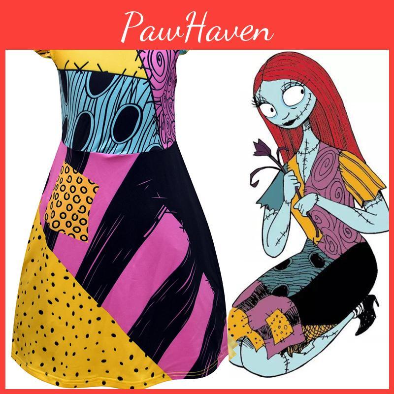 Очаровательный костюм платья Салли из «Кошмара перед Рождеством» для девочек Мягкий и прочный