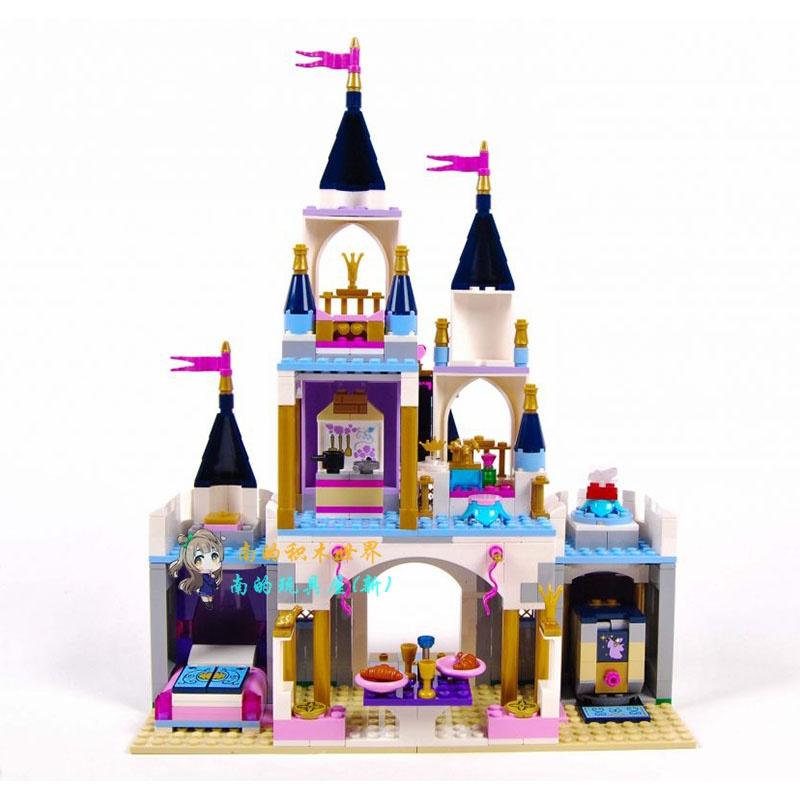 Girl Castle Park Princess Series DiSNi Cinderella's Dream Castle Assembly Blocks