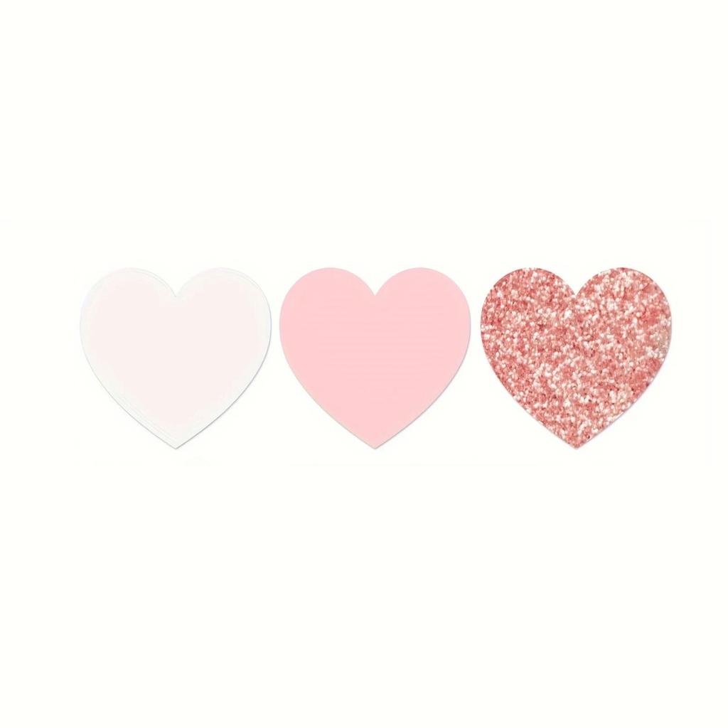 1pc Rose-Golden Pink White Party Decorations - Paper Heart Streamers Garland Galentines Valentines Day Decorations