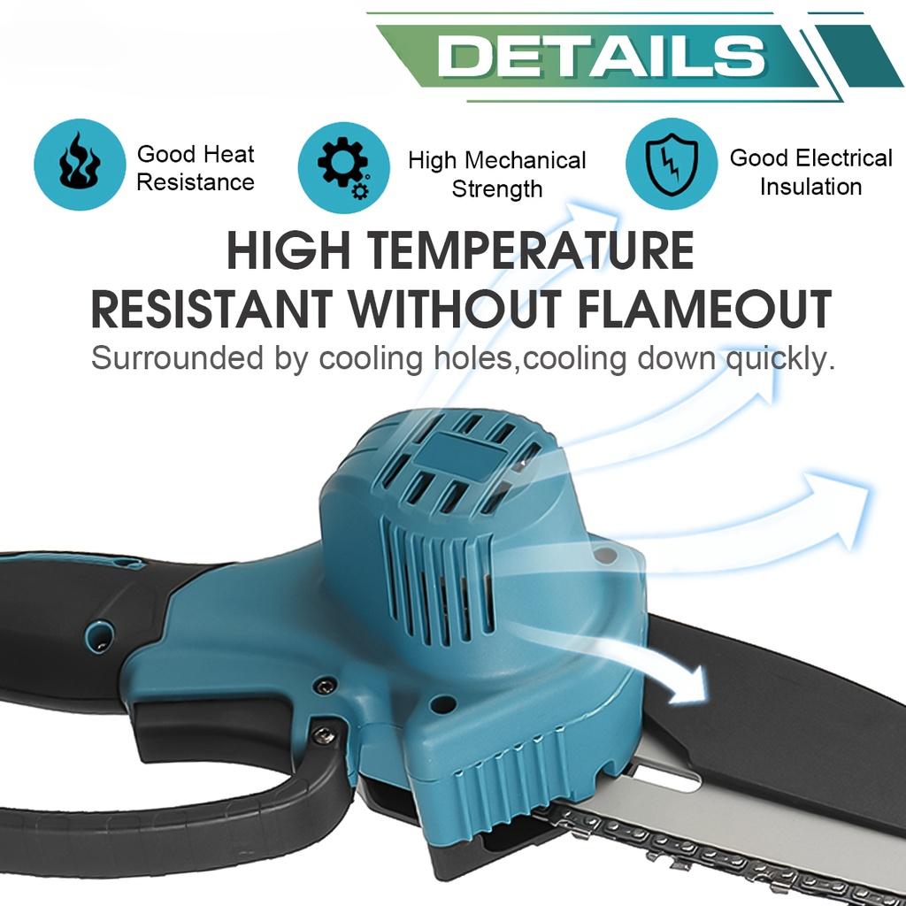 6 Inch 88VF Electric Saw Mini Chainsaw with Li-ion Battery Chains Kit Woodworking Cutter Tool for 18V Battery