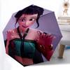 Golden Hustle: Elegance Motion Folding umbrella Suitable for all seasons travel Sun umbrella printing Gift
