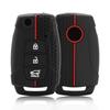3 кнопки Аксессуары для интерьера силиконовый чехол для автомобильного ключа чехол для Ssangyong Tivoli 2020 Rexton Korando C Keyless