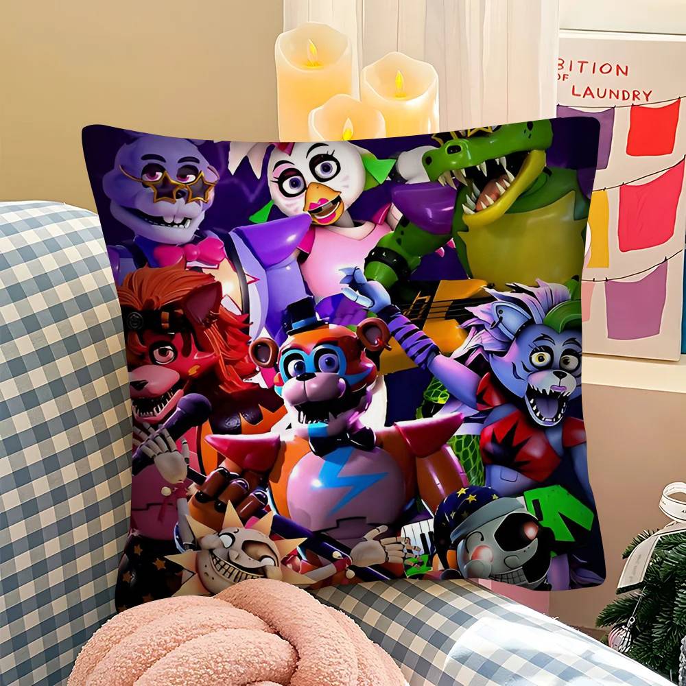 F-Five N-Nights At F-Freddys Игра Наволочка Квадратная Подушка Спальня Диван Досуг Комфорт Подушка Автомобиль Гостиная Украшение Дома
