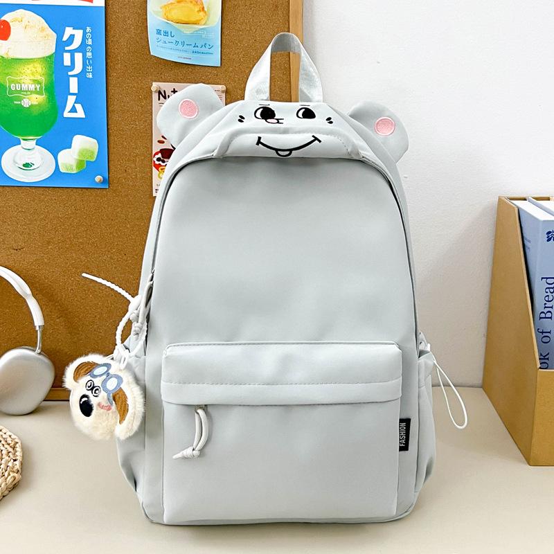 Школьная сумка1011 новая ins модная однотонная простая и универсальная большая вместимость ученики средней школы студенты дорожный рюкзак
