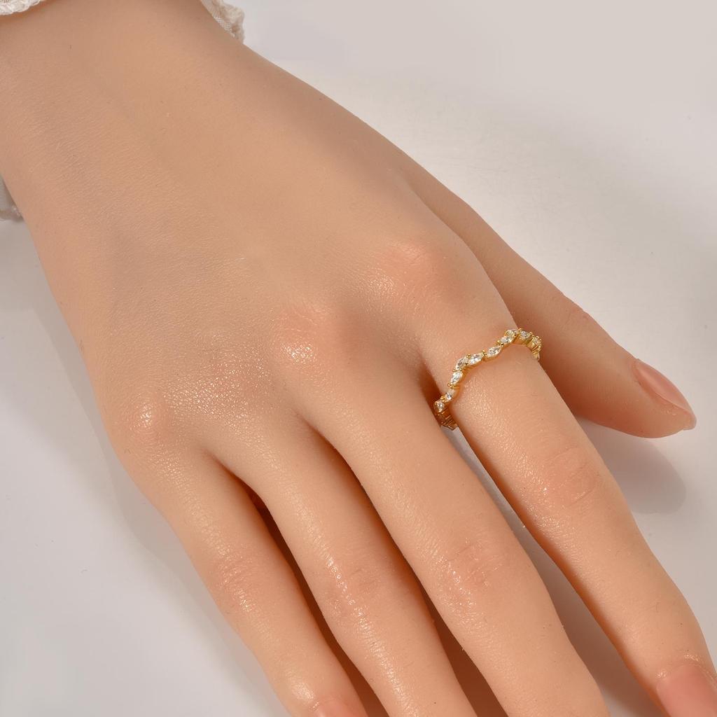 ANDYWEN Классическое кольцо из стерлингового серебра 925 пробы с цирконием маркиза, женские ювелирные украшения, нерегулярные свадебные украшения с кристаллами 2023