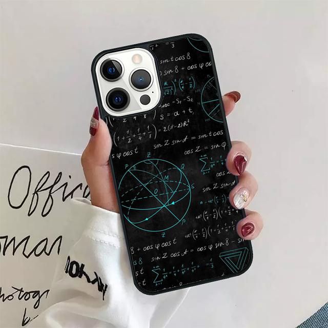 Наука Математика Физика Формулы Чехол для Телефона Для iPhone 17 Air 15 16 Pro Max 14 13 12 11 Pro Max Plus Coque