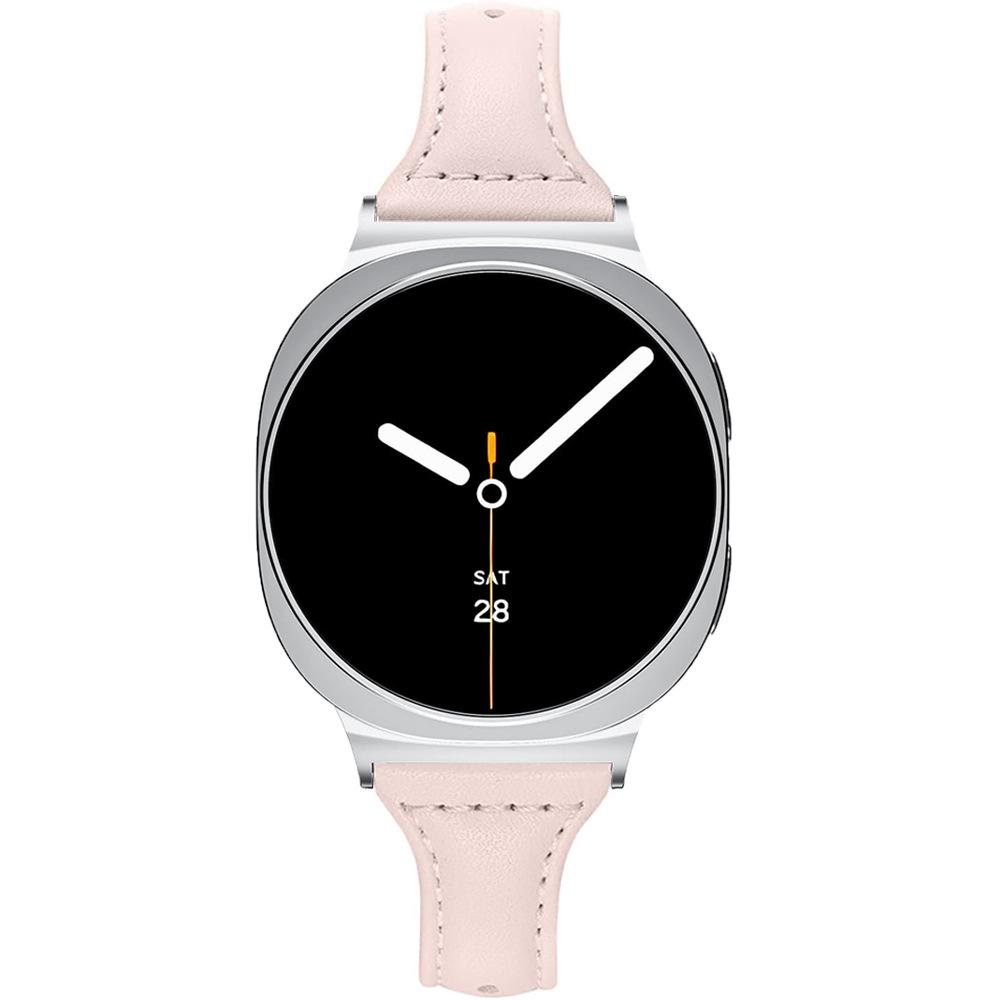 Тонкий кожаный ремешок для часов Samsung Galaxy Watch8 40 мм 44 мм Classic, Тонкий кожаный ремешок для часов Samsung Galaxy Watch Ultra