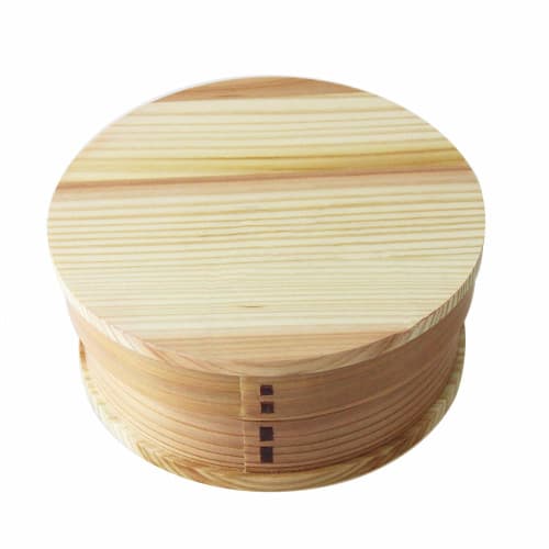 Fujishiro Kogei Magewappa Lunch Box, Finished In Japan (Natural, 600ml (Round))