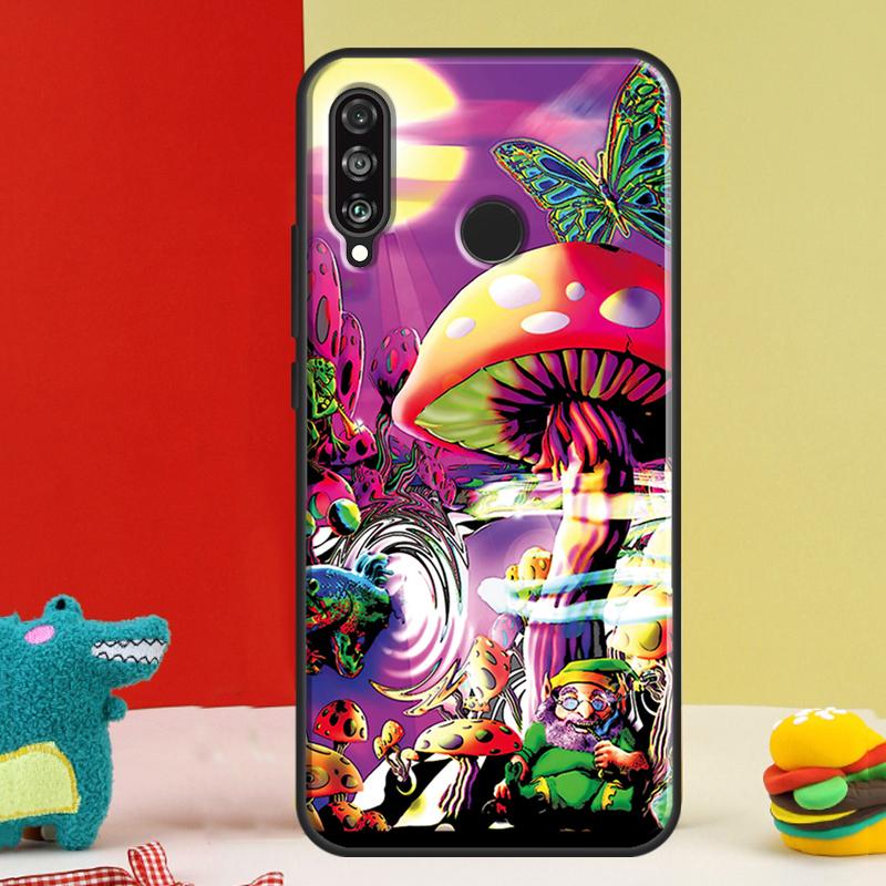 Trippy Mushroom Psychedelic Art For Huawei Nova 9 10 SE 12i 12s 11i 5T Y91 Y90 Y60 Y70 Y72 Y61 P60 Pro P20 P30 P40 Lite Case