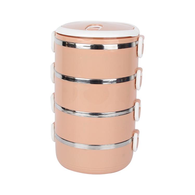 Stainless Steel Insulated Multi-Layer Lunch Box for Students, Dorms, and Offices
