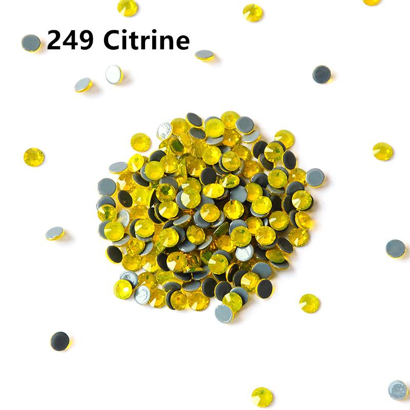 China Bulk Hot-fix Flat Back Rhinestones Bulk Crystal Glass Hotfix Rhinestones for Clothing Garment