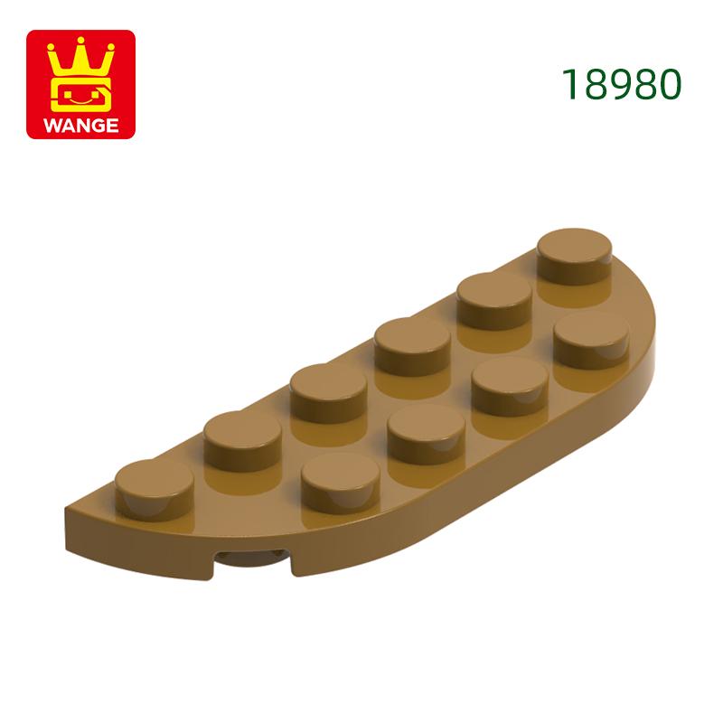 69 шт./лот 18980 Пластина с закругленными углами 2x6 Двойной блок Moc Hue Детали Совместимо с Кирпичом Сделай сам Детская игрушка Сборка
